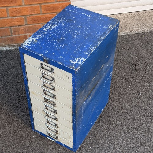 Vintage steel filing cabinet - steel,