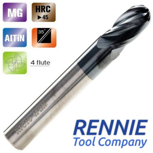 Solid carbide flute ballnose - solid,