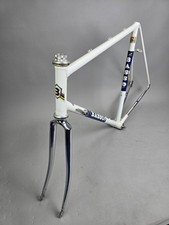 Frame set Basso GAP white Columbus SL tretubi frame set 57 cm 80s vintage steel