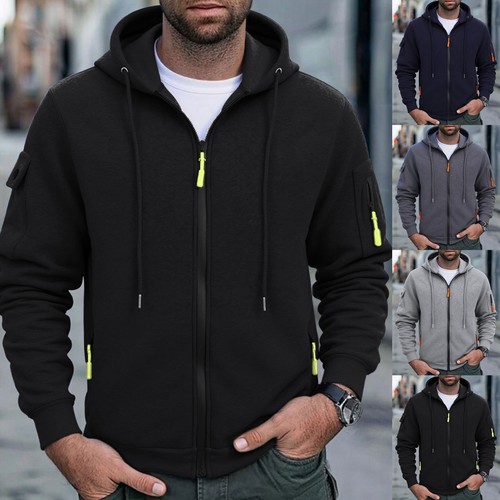 Mens fleece full zip hooded - mens,