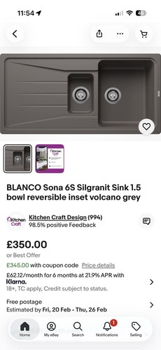Blanco sona silgranit sink - blanco,