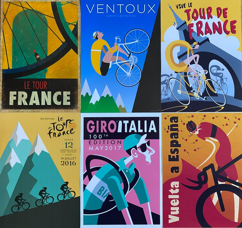 Cycling metal signs - cycling,