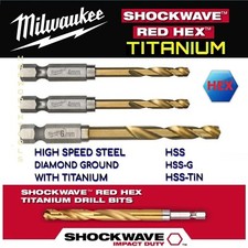 Milwaukee Red HEX Drill Bits