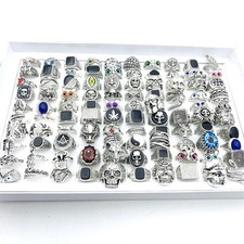30pcs Punk Style Rings For Men