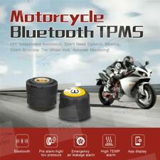 Motorcycle TPMS Tire Pressure Monitoring System w/ 2 External Sensors Waterproof