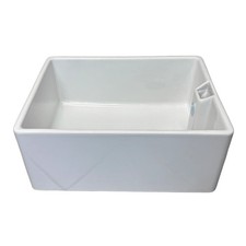 Ceramic Belfast Kitchen Sink Carron Phoenix Single Bowl White Fireclay 600mm