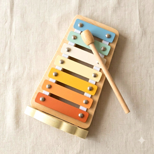 Wooden kids xylophone - wooden,