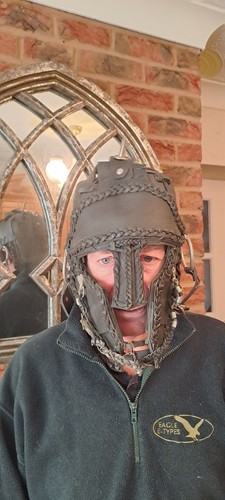 Roman centurian leather helmet - roman,