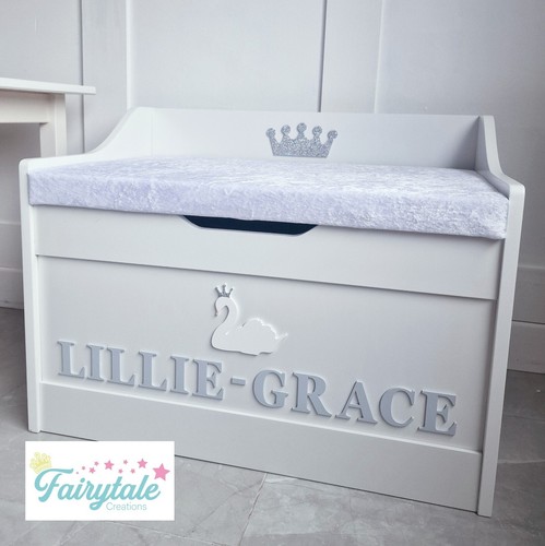 Swan personalised toy box - swan,