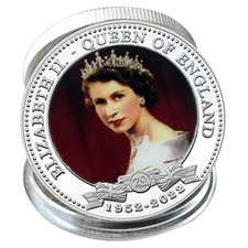 2022 Queen Elizabeth II 70 Years Reign Souvenir Coin | Platinum Jubilee Medal
