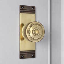Reeded Aged Solid Brass