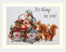 Merejka Its Always Tea Time Counted Cross Stitch Kit