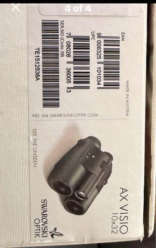 Swarovski 10x32 viso - 10x32, ax