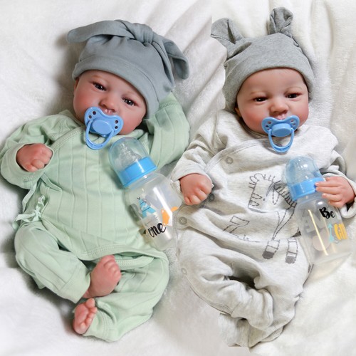 Twins reborn baby - dolls, soft