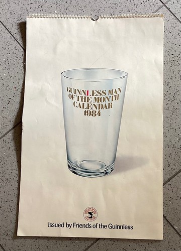Vintage guinness calendar 1984 - guinness,