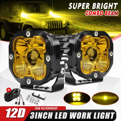 Pair led work light bar - 3",
