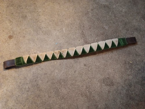Show browband green velvet and - green,