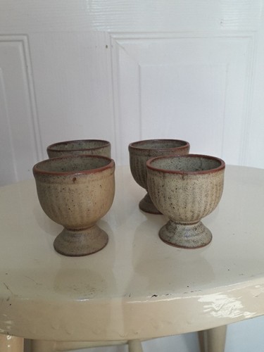 Tremar pottery egg cups - 4, 70s