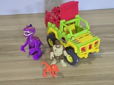 Imaginext Jurassic Park World Jeep and Action Figures Bundle 2 X Dinosaurs 