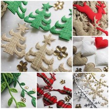 Lilen Trim Ribbon Hessian Jute Burlap Style Christmas Craft sewinig decor rustic