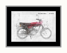 Line Tech Drawing  Yamaha FS1E