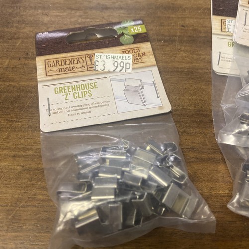 Greenhouse glazing clips 25 - glazing,