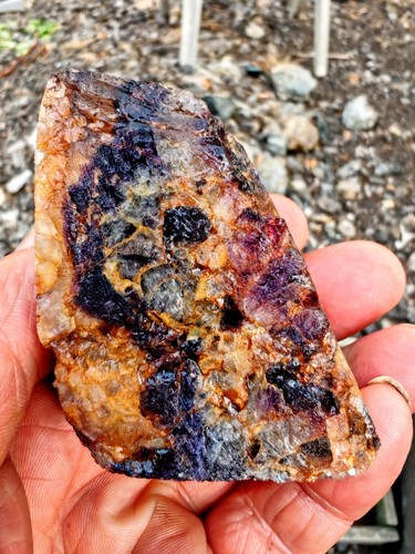 Blue john fluorite - fluorite, crystal