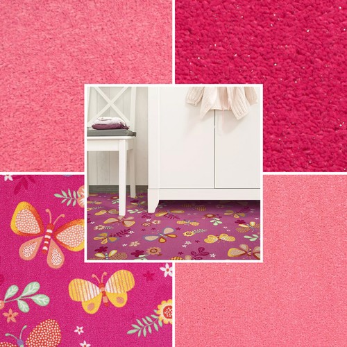 Samples pink felt backed - pink,
