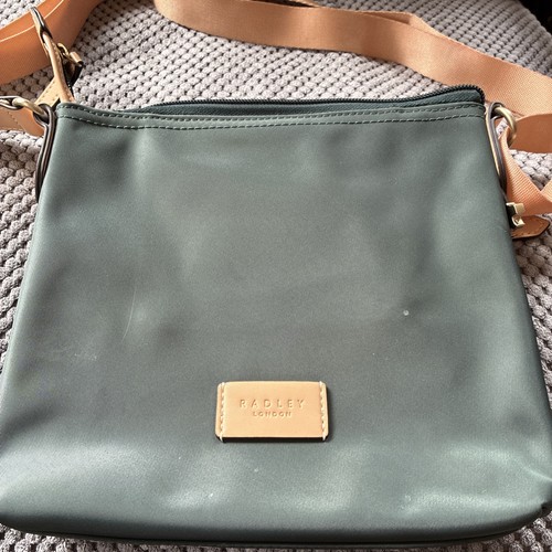 Unused radley green crossbody - radley,