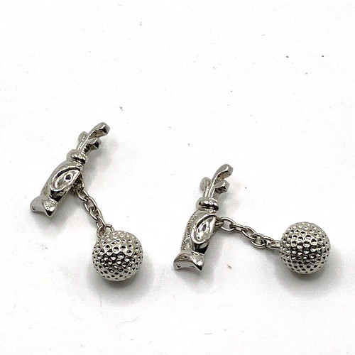 Golf bag and - ball, cufflinks