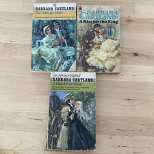 Barbara Cartland - Romance - Vintage 1970s Paperback Books x 3 Arrow Pan
