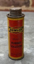 Antique Advertising Dunlop Rubber Solution Can