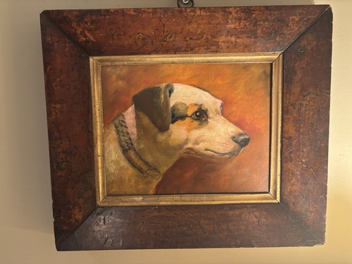 Antique oil portrait painting - portrait,