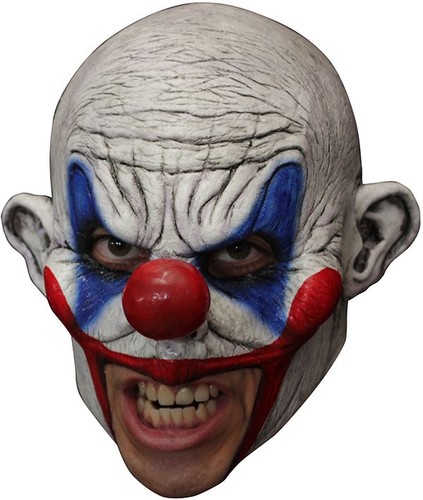 Angry clown chinless head - angry,