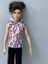 Barbie Ken Doll  Fashionista long rooted hair Male Doll Mattel KEN