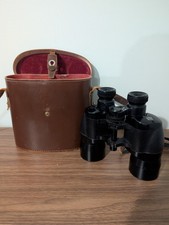 Vintage Ross London Solaross 12x40 BINOCULARS w/ Leather Case & Neck Strap