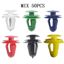 50PCS Mix Auto Door Panel Clips Fixing Fastener 9mm Hole Car Interior Door Trim