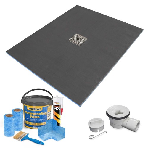 Wet room shower - wet, tray