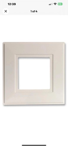 White finger plate - x, light