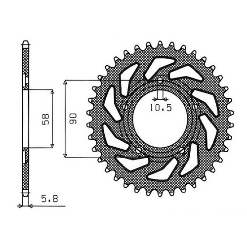 Steel sprocket p520 - sprocket,