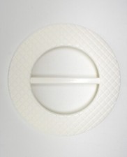 FB479-Bar 50mm-1 Large Round Square Patterned Matt Plastic Slide Italian Buckle