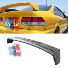 Carbon Fiber M Type Rear Boot Spoiler Wing For Honda Civic Ek3 Ek1 2dr 4dr 96-00