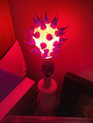 Vintage spikey light bulb - vintage,