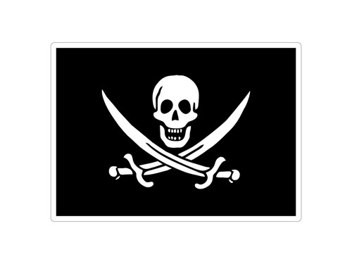Large size pirate - pirate, flag