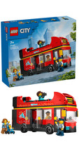 LEGO City Red Double-Decker Sightseeing Bus Toy Set 60407