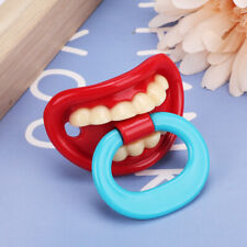 Funny Baby Soother Denture Design Dummy Pacifier Safe Silicone Dummy Nipple