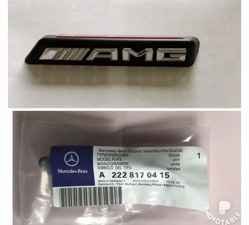 Amg grille badge - badge, black