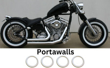 16 inch Motorbike rims Portawalls White wall Trim ring Tyre Insert Sidewall Set