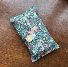 HANDMADE PACKET TISSUE HOLDER MADE WITH WILLIAM MORRIS VINTAGE PERSIAN FABRIC