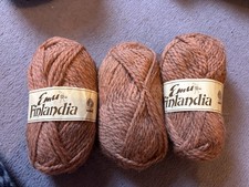 🧶 150g appx Emu Finlandia 100% wool yarn Chunky shade 5056 Rust